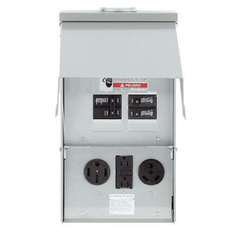 rv electrical box 50 30 20|20 30 50 amp outlet.